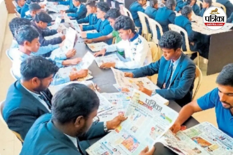 विवेकानंद के बच्चों ने रीडिंग में दिखाई रुचि (photo source- Patrika)