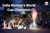 India Women's World Cup Champion: बेटियों की जीत के जश्न में शामिल हुआ रायपुर(photo-patrika)