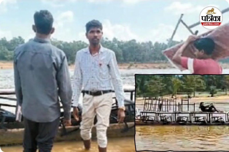 बच्चों के भविष्य के लिए शिक्षक कर रहा परिश्रम (photo source- Patrika)