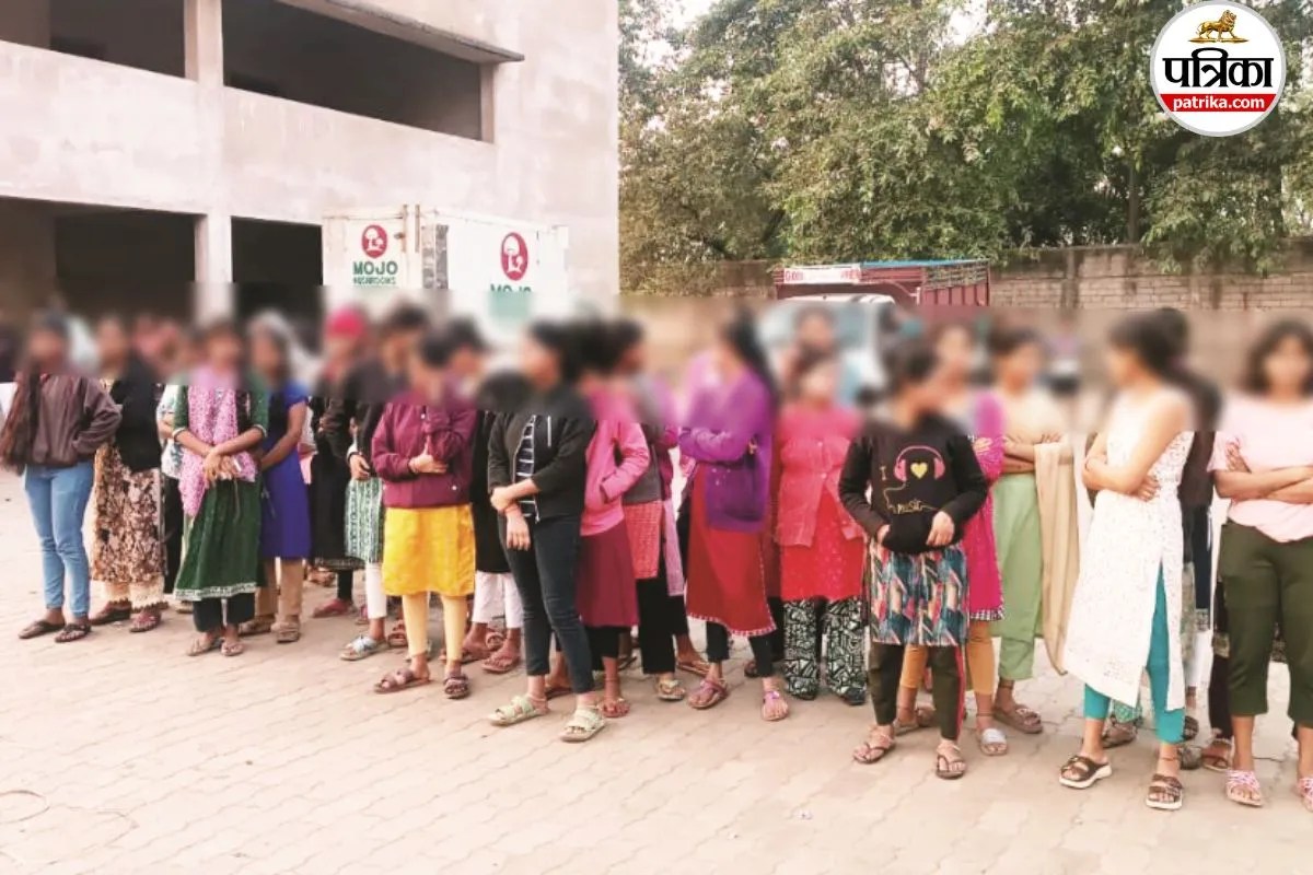 मशरूम फैक्ट्री में 14 लड़के और 12 लड़कियां नाबालिग मिली (फोटो सोर्स- पत्रिका)