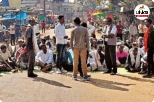 धान खरीदी केंद्र खोलने की मांग (photo source- Patrika)