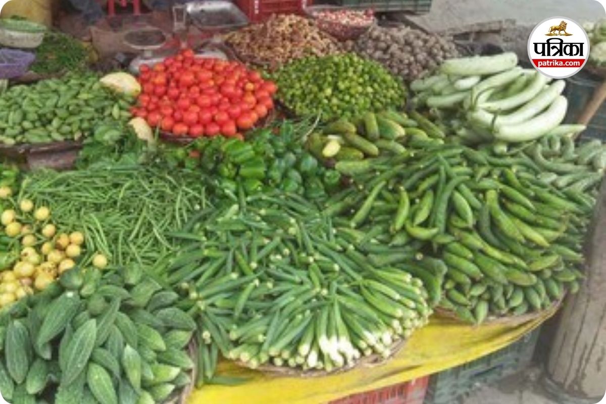 हरी सब्जियों में केमिकल से सेहत पर सीधा असर (photo source- Patrika)