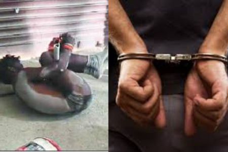 क्रशर संचालक की गुंडागर्दी का वीडियो वायरल(photo-patrika)