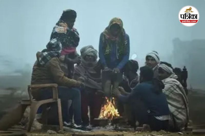 उत्तर दिशा से आने वाली शुष्क हवाओं से बढ़ रही ठिठुरन (photo source- Patrika)