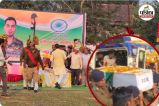 शहीद इंस्पेक्टर आशीष शर्मा की अंतिम विदाई (photo source- Patrika)