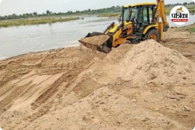 रेत का अवैध परिवहन (photo source- Patrika)