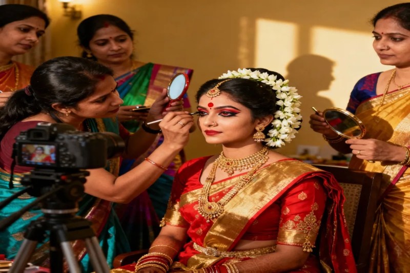 woman went to makeup studio to get ready her engagement had video of her forcibly recorded