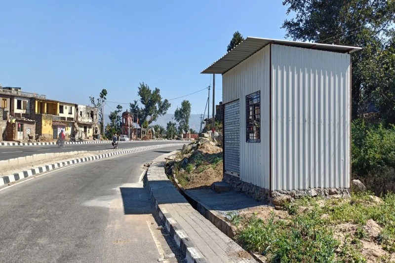 Encrouchment on service road