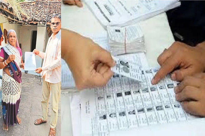 कमजोर नेटवर्क से बीएलओ हो रहे परेशान (photo source- Patrika)