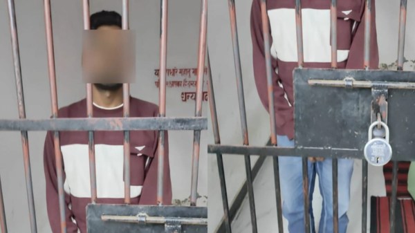 पुलिस की गिरफ्त में आरोपी (फोटो सोर्स- आगरा कमिश्नरेट पुलिस)