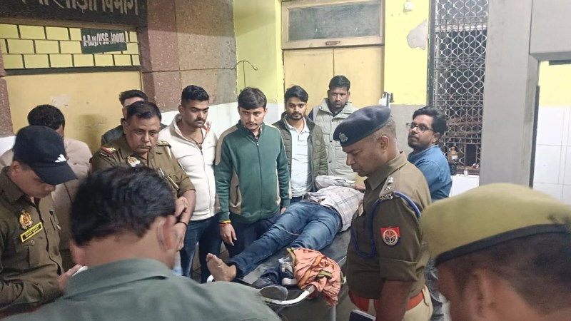 पुलिस के साथ मुठभेड़ (फोटो सोर्स- 'X' प्रतापगढ़ पुलिस)