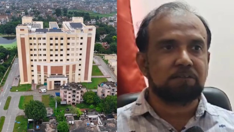 कानपुर देहात मेडिकल कॉलेज और डॉक्टर हामिद अंसारी (फोटो सोर्स- कानपुर देहात मेडिकल कॉलेज)