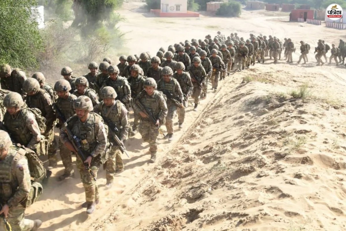 Indian and UK soldiers