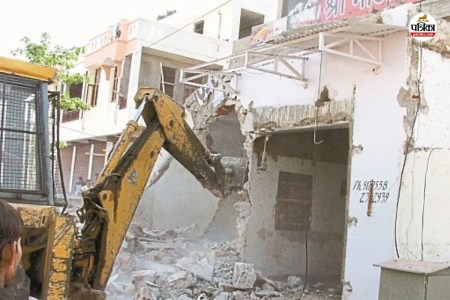 JDA Action Jaipur Vaishali Nagar four roads run on bulldozer notice issued market creating panic