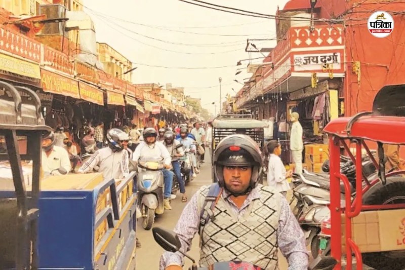 Jaipur Traffic Indira Bazaar one-way system worked only one day next day failed Know why