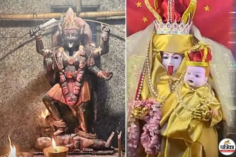 Kali dressed Mother Mary attire Mumbai