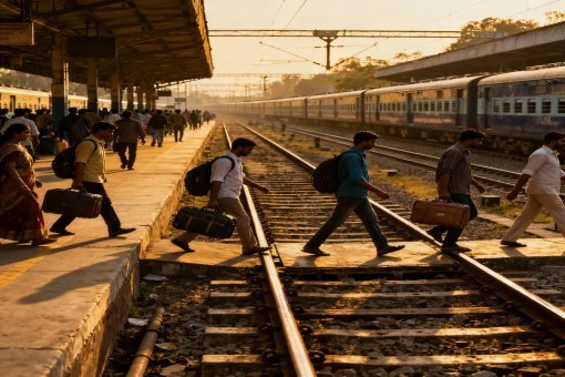 8 people tragically killed after being hit by train in mirzapur uttar pradesh