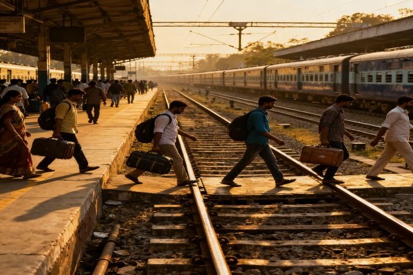 8 people tragically killed after being hit by train in mirzapur uttar pradesh