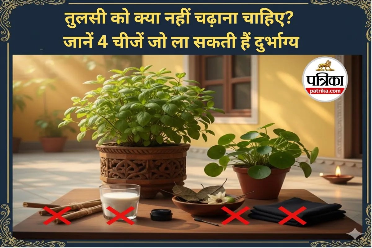 Never Offer These 4 Items to Tulsi : तुलसी को भूलकर भी न चढ़ाएं ये 4 चीजें, आ सकती है घर में कंगाली