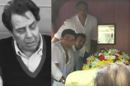 धर्मेंद्र के अंतिम दर्शन को शमशान घाट पहुचें,अमिताभ बचच्चन और आमिर खान