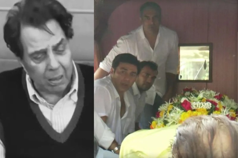 धर्मेंद्र के अंतिम दर्शन को शमशान घाट पहुचें,अमिताभ बचच्चन और आमिर खान