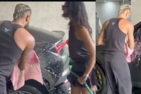 हार्दिक पांड्या का 8 साल छोटी गर्लफ्रेंड संग 'प्राइवेट मोमेंट' हुआ वायरल, कार की सफाई में भी नहीं रुका रोमांस