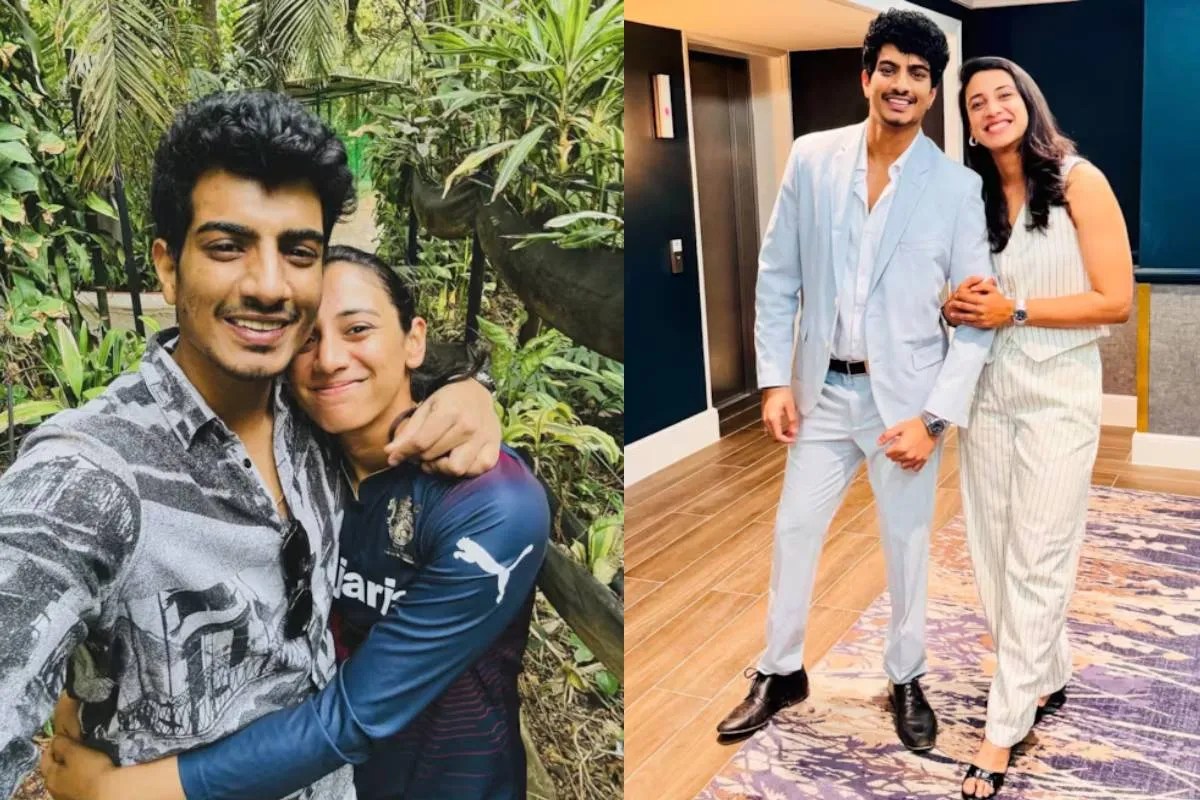 Palash Muchchal with Smriti mandhana