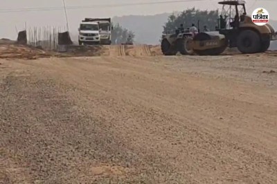 Alwar Chandigarh connecting Paniala Highway Construction work slow only 40 percent of work completed so far