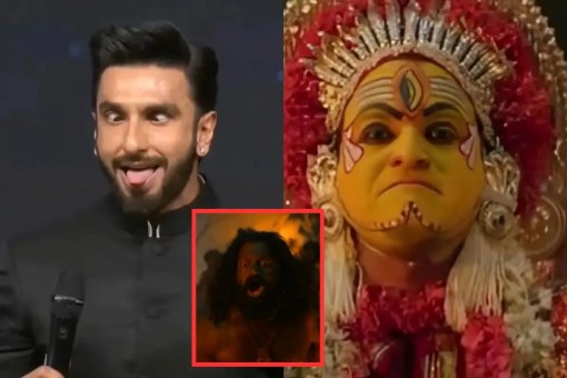 Ranveer Singh trolled after he 'mocking' Rishab Shetty Kantara act calling Chavundi Daiva female ghost