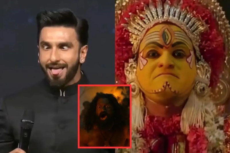 Ranveer Singh trolled after he 'mocking' Rishab Shetty Kantara act calling Chavundi Daiva female ghost