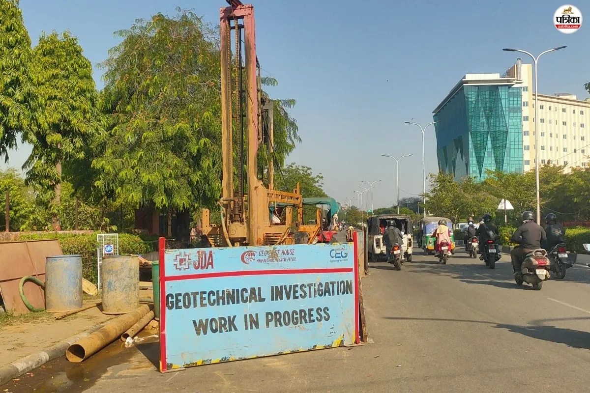 Jaipur elevated road work