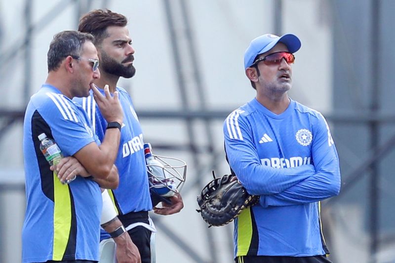 Ajit Agarkar, Gautam Gambhir and Virat Kohlil
