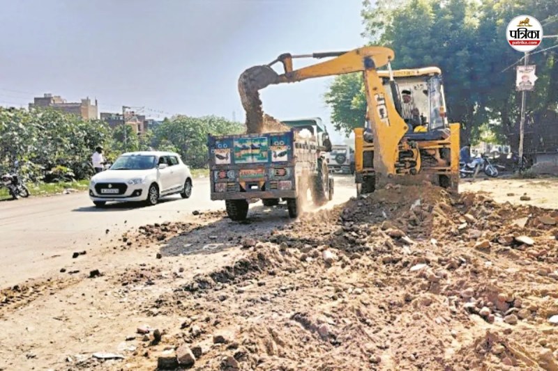 Good News Jaipur Sanganer will get relief from traffic jams Road built along railway track