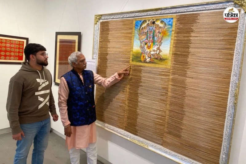 Jaipur Shankar Singh Rajawat created history Sunderkand written on matchsticks art lovers mesmerized