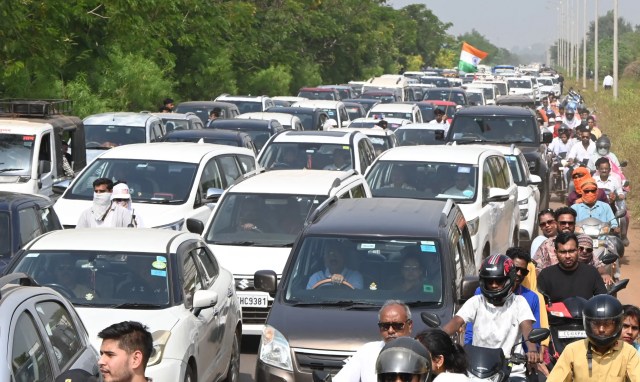 The public was left breathless after watching the stunts at the air show.