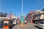 Police posts and electricity poles will be shifted to enable large vehicles to turn at Sarvodaya intersection.