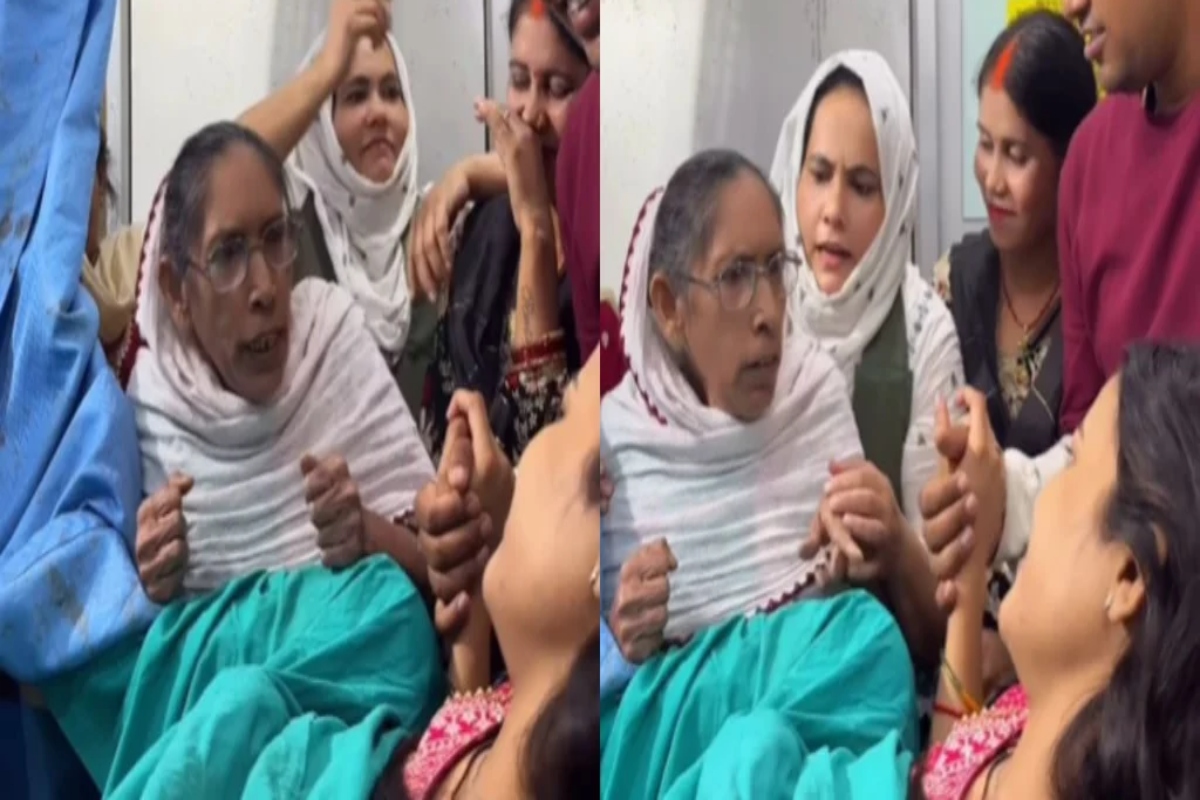daughter in law suffers labor pains mother in law mistreats her prayagraj video viral on social media