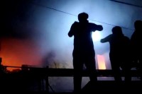 Massive Fire In Cloth Shop