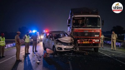 barabanki major accident ertiga truck collision 6 dead 2 critical