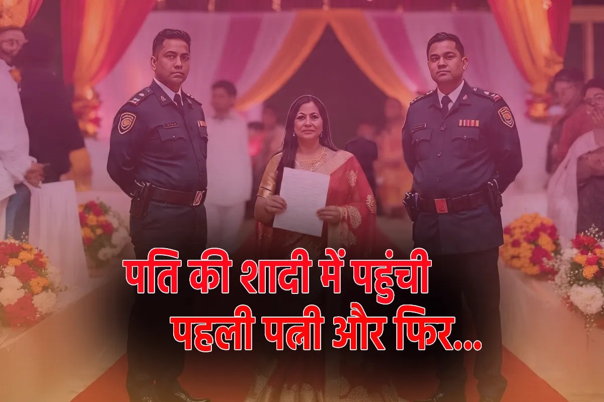 first wife arrived at her husband wedding