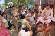 BJP MLA-District President representative clash pulia bhoomipujan mp news