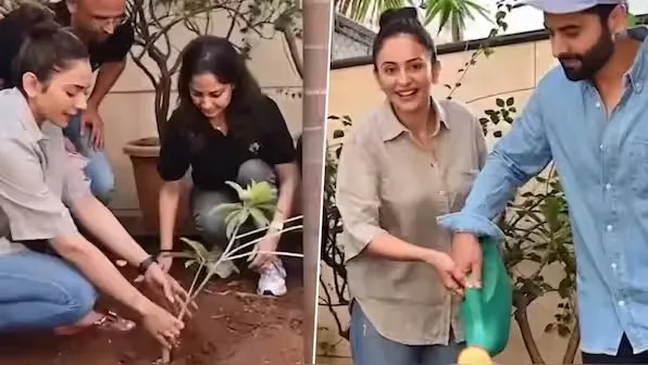 ackky Bhagnani and Rakul Preet Singh part-time farmers
