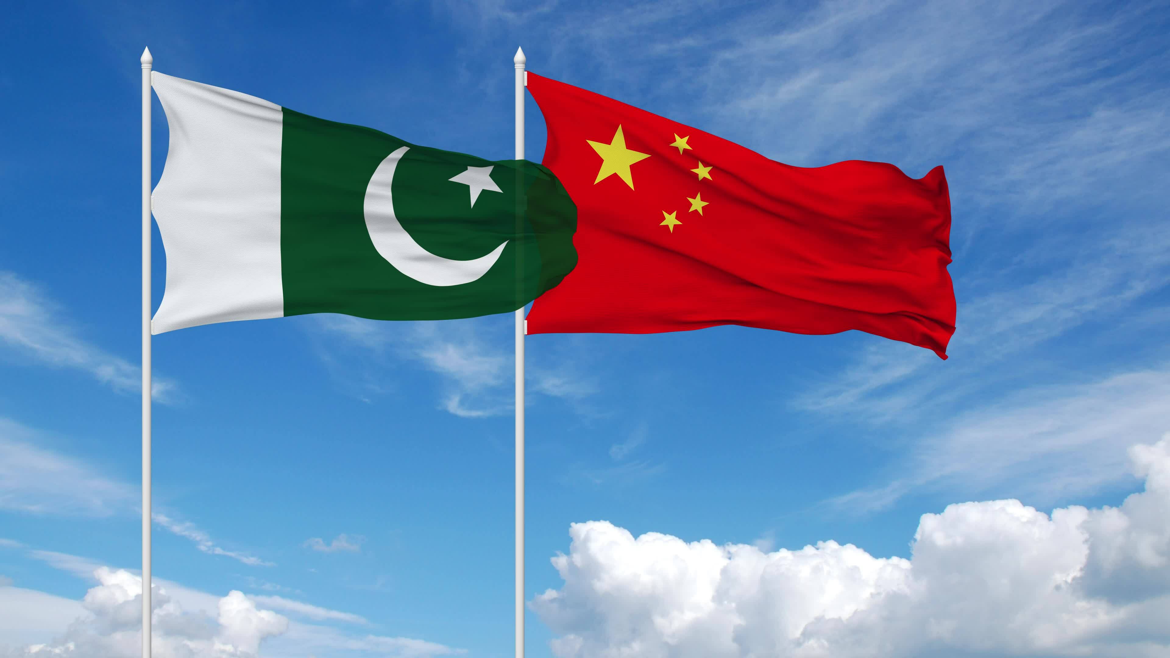 Pakistan and China flags