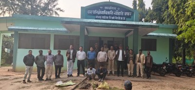 जंगली जानवरों के शिकार के लिए जंगल मे फैलाया गया था करंट, फं सने से बाघ की हुई मौत, साक्ष्य छिपाने कई टुकड़े कर खेत मे दफना दिए थे