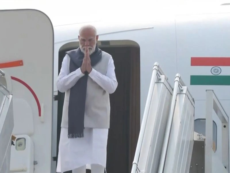 PM Modi arrives in India