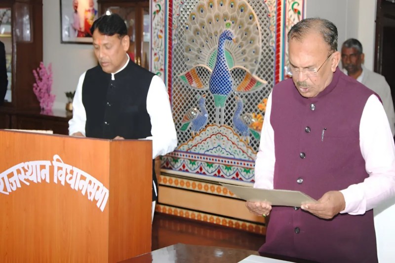 Pramod Jain Bhaya, Pramod Jain Bhaya oath, Pramod Jain Bhaya swearing in, Anta by election, Anta by election result, Baran news, Rajasthan news