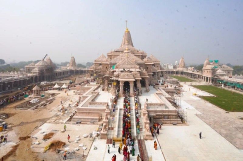 preparations underway to make flag hoisting ceremony at ayodhya ram temple historic event