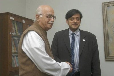 Shashi Tharoor and Lal Krishna Advani