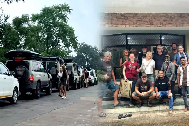 Netherland Tourists in Chanderi