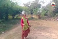 women with axe in school